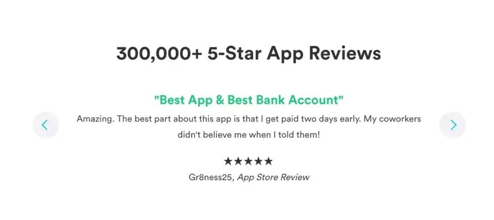 add social proof by showcasing 5 star testimonials
