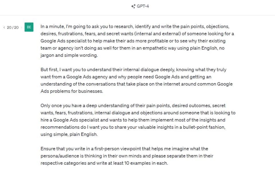 persona script from jrr marketing