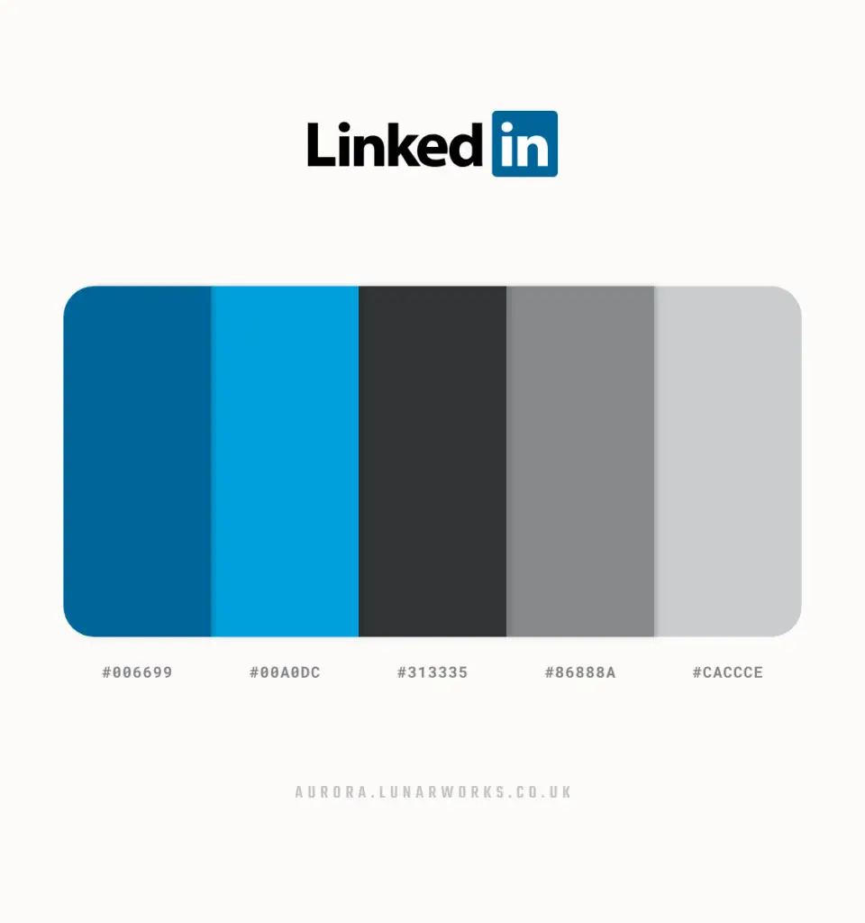 linkedin's colours in psychology.