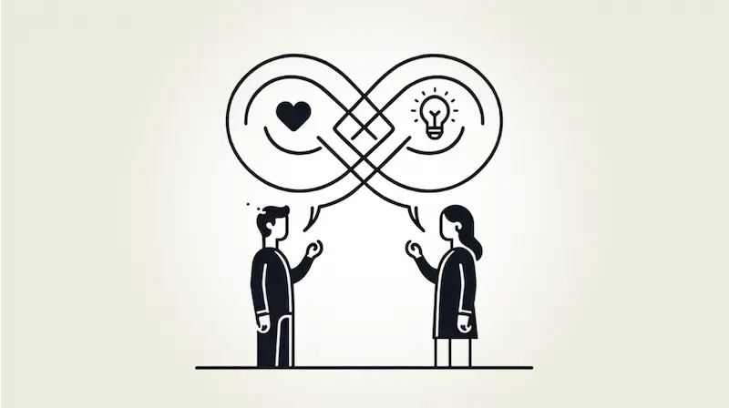 A woman's soft smile and open gaze reflecting the core of what the self-disclosure loop is about: genuine connection