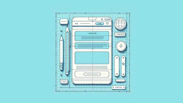 A sleek, modern desktop screen displaying a perfect landing page layout with clear calls to action and minimal distractions