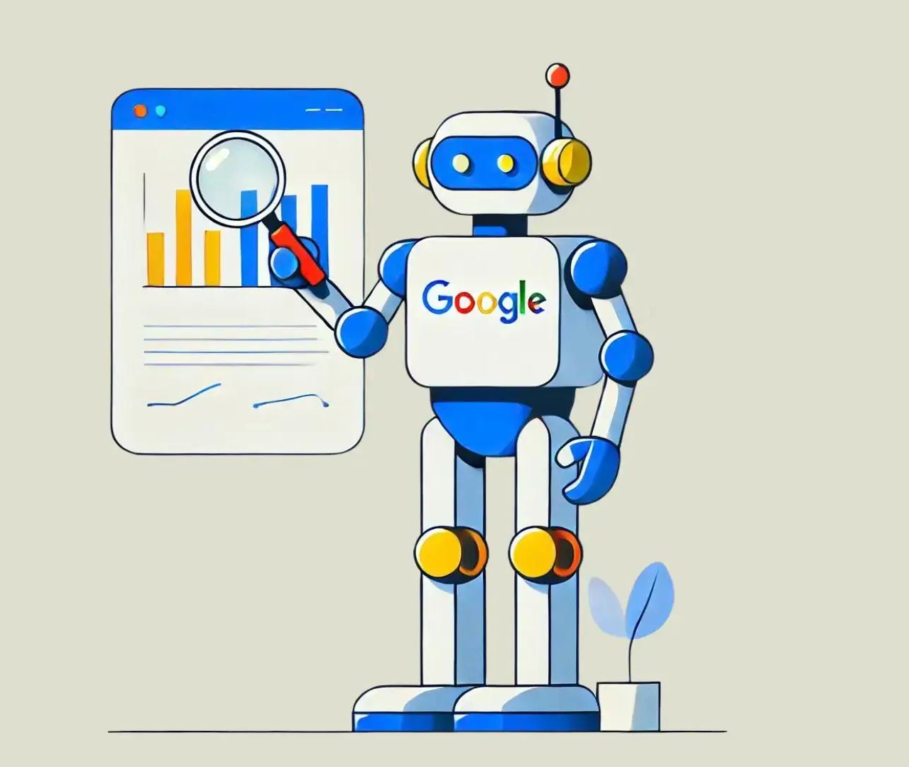 A person uses a laptop to view Google Search Console (GSC) recommendations to improve website performance